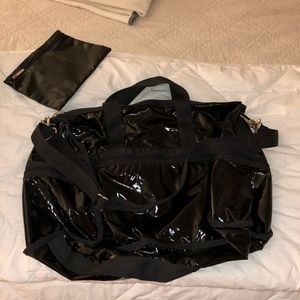 Lesportsac patent leather duffle bag set